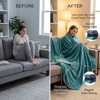 Luxury Coral Fleece Blanket